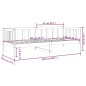 vidaXL Tagesbett Schwarz 80x200 cm Massivholz Kiefer vidaXL Tagesbett Schwarz 80x200 cm Massivholz Kiefer