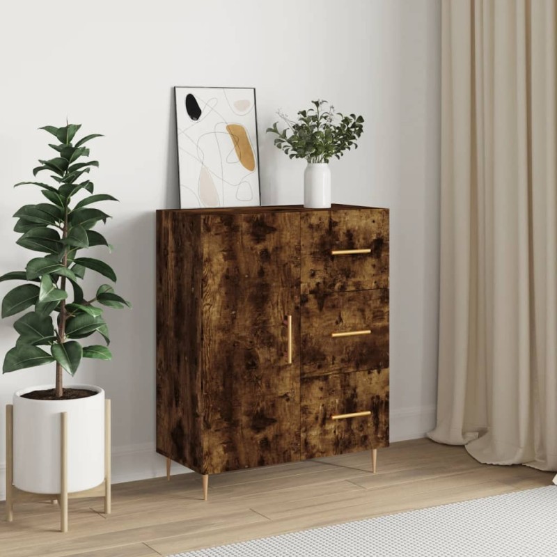 vidaXL Sideboard Räuchereiche 69,5x34x90 cm Holzwerkstoff vidaXL Sideboard Räuchereiche 69,5x34x90 cm Holzwerkstoff