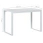 vidaXL Computertisch Weiß 110x60x73 cm Holzwerkstoff vidaXL Computertisch Weiß 110x60x73 cm Holzwerkstoff