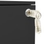 vidaXL Aktenschrank mit Rollen Anthrazit 39x45x60 cm Stahl vidaXL Aktenschrank mit Rollen Anthrazit 39x45x60 cm Stahl