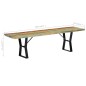 vidaXL Sitzbank 160 cm Altholz Massiv vidaXL Sitzbank 160 cm Altholz Massiv