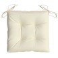 Stuhlkissen 4 Stk. Cremeweiß 50x50x7 cm Oxford-Gewebe Stuhlkissen 4 Stk. Cremeweiß 50x50x7 cm Oxford-Gewebe