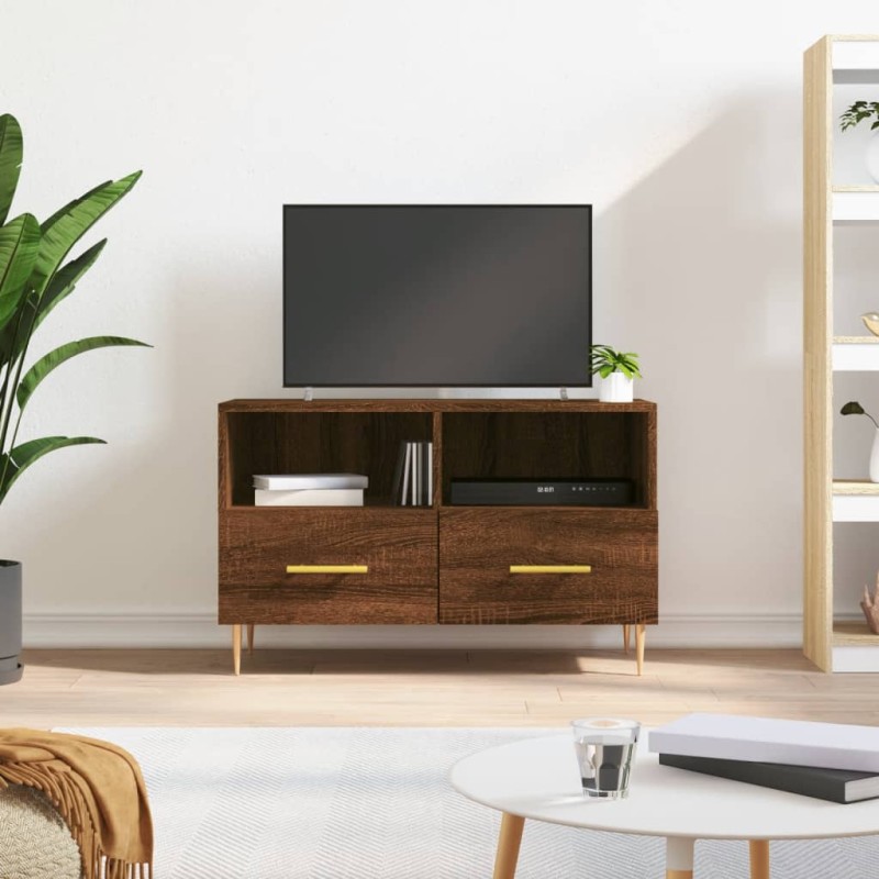vidaXL TV-Schrank Braun Eichen-Optik 80x36x50 cm Holzwerkstoff vidaXL TV-Schrank Braun Eichen-Optik 80x36x50 cm Holzwerkstoff