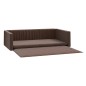 vidaXL Kofferraum-Hundebett Braun 90x60 cm Leinenoptik vidaXL Kofferraum-Hundebett Braun 90x60 cm Leinenoptik
