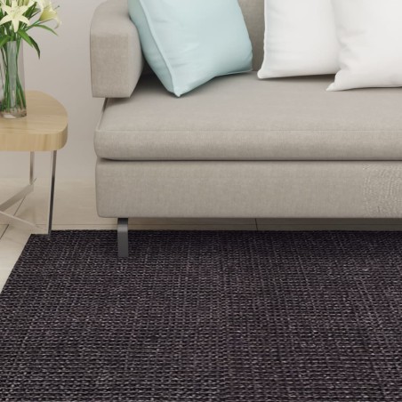 vidaXL Teppich Natur Sisal 66x150 cm Schwarz