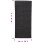vidaXL Teppich Natur Sisal 66x150 cm Schwarz vidaXL Teppich Natur Sisal 66x150 cm Schwarz