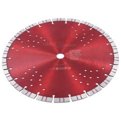 vidaXL Diamant-Trennscheibe mit Turbo und Löchern Stahl 300 mm