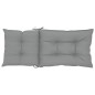 vidaXL Gartenstuhlauflagen für Hochlehner 4 Stk. Grau 120x50x7cm Stoff vidaXL Gartenstuhlauflagen für Hochlehner 4 Stk. Grau 120x50x7cm Stoff