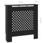 vidaXL MDF Heizkörperverkleidung Schwarz 78 cm vidaXL MDF Heizkörperverkleidung Schwarz 78 cm