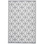 Esschert Design Outdoor-Teppich 180x121 cm Grau und Weiß OC25 Esschert Design Outdoor-Teppich 180x121 cm Grau und Weiß OC25