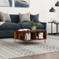 vidaXL Couchtisch Räuchereiche 60x60x30 cm Holzwerkstoff vidaXL Couchtisch Räuchereiche 60x60x30 cm Holzwerkstoff