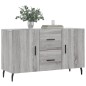 vidaXL Sideboard Grau Sonoma 100x36x60 cm Holzwerkstoff vidaXL Sideboard Grau Sonoma 100x36x60 cm Holzwerkstoff