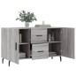 vidaXL Sideboard Grau Sonoma 100x36x60 cm Holzwerkstoff vidaXL Sideboard Grau Sonoma 100x36x60 cm Holzwerkstoff