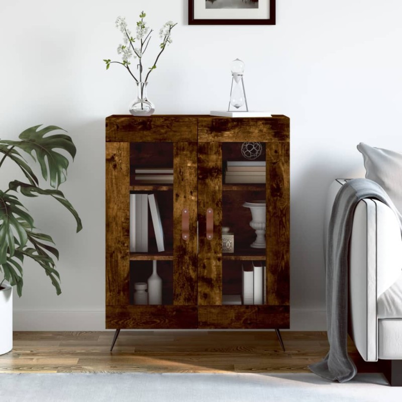 vidaXL Sideboard Räuchereiche 69,5x34x90 cm Holzwerkstoff vidaXL Sideboard Räuchereiche 69,5x34x90 cm Holzwerkstoff