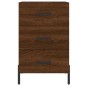 vidaXL Nachttisch Braun Eichen-Optik 40x40x66 cm Holzwerkstoff