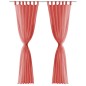 vidaXL Voile-Gardinen 2 Stk. 140 x 225 cm Rot vidaXL Voile-Gardinen 2 Stk. 140 x 225 cm Rot