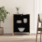 vidaXL Sideboard Schwarz 62x38x70 cm Holzwerkstoff vidaXL Sideboard Schwarz 62x38x70 cm Holzwerkstoff