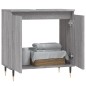 vidaXL Badschrank Grau Sonoma 58x33x60 cm Holzwerkstoff vidaXL Badschrank Grau Sonoma 58x33x60 cm Holzwerkstoff