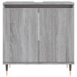 vidaXL Badschrank Grau Sonoma 58x33x60 cm Holzwerkstoff vidaXL Badschrank Grau Sonoma 58x33x60 cm Holzwerkstoff