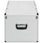 vidaXL Aufbewahrungskoffer 3 Stk. Silbern Aluminium vidaXL Aufbewahrungskoffer 3 Stk. Silbern Aluminium