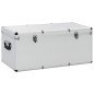 vidaXL Aufbewahrungskoffer 3 Stk. Silbern Aluminium vidaXL Aufbewahrungskoffer 3 Stk. Silbern Aluminium