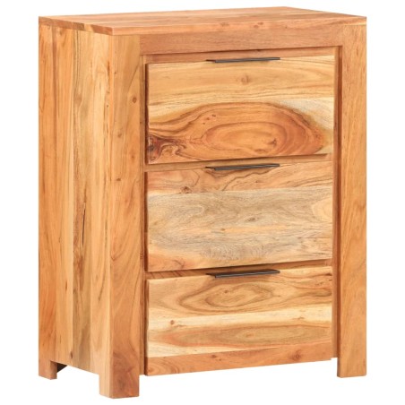 vidaXL Sideboard 59x33x75 cm Akazie Massivholz