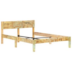 vidaXL Massivholzbett Altholz 120x200 cm 