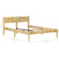 vidaXL Massivholzbett Altholz 120x200 cm vidaXL Massivholzbett Altholz 120x200 cm