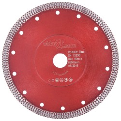 vidaXL Diamant-Trennscheibe mit Löchern Stahl 180 mm