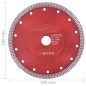 vidaXL Diamant-Trennscheibe mit Löchern Stahl 180 mm vidaXL Diamant-Trennscheibe mit Löchern Stahl 180 mm