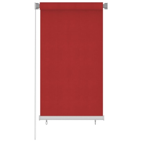 vidaXL Außenrollo 80x140 cm Rot HDPE