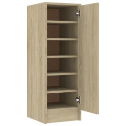vidaXL Schuhschrank Sonoma-Eiche 32x35x92 cm Holzwerkstoff