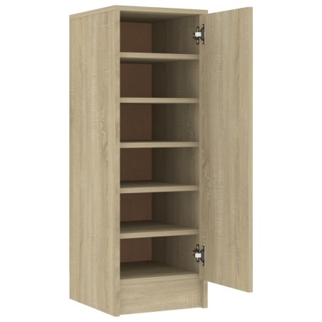 vidaXL Schuhschrank Sonoma-Eiche 32x35x92 cm Holzwerkstoff