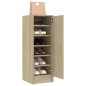 vidaXL Schuhschrank Sonoma-Eiche 32x35x92 cm Holzwerkstoff