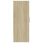 vidaXL Schuhschrank Sonoma-Eiche 32x35x92 cm Holzwerkstoff