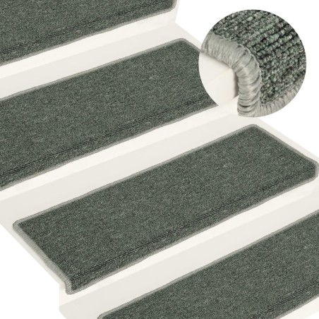 vidaXL Stufenmatten 15 Stk. 65x21x4 cm Grün