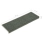 vidaXL Stufenmatten 15 Stk. 65x21x4 cm Grün vidaXL Stufenmatten 15 Stk. 65x21x4 cm Grün