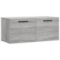 vidaXL Wandschrank Grau Sonoma 80x36,5x35 cm Holzwerkstoff vidaXL Wandschrank Grau Sonoma 80x36,5x35 cm Holzwerkstoff