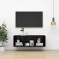 vidaXL TV-Wandschrank Schwarz 37x37x107 cm Holzwerkstoff vidaXL TV-Wandschrank Schwarz 37x37x107 cm Holzwerkstoff