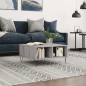 vidaXL Couchtisch Grau Sonoma 60x60x30 cm Holzwerkstoff vidaXL Couchtisch Grau Sonoma 60x60x30 cm Holzwerkstoff