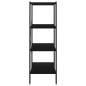 vidaXL Regal mit 4 Böden Schwarz 80x40x130 cm vidaXL Regal mit 4 Böden Schwarz 80x40x130 cm