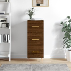 vidaXL Sideboard Braun Eichen-Optik 34,5x34x90 cm Holzwerkstoff