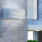 vidaXL Außenwandleuchte hellgrau Aluminium vidaXL Außenwandleuchte hellgrau Aluminium