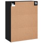 Wandschränke 2 Stk. Schwarz Holzwerkstoff Wandschränke 2 Stk. Schwarz Holzwerkstoff