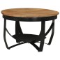 vidaXL Couchtisch Ø 68 x 43 cm Massivholz Akazie und Eisen vidaXL Couchtisch Ø 68 x 43 cm Massivholz Akazie und Eisen