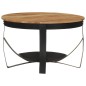 vidaXL Couchtisch Ø 68 x 43 cm Massivholz Akazie und Eisen vidaXL Couchtisch Ø 68 x 43 cm Massivholz Akazie und Eisen