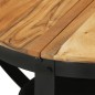 vidaXL Couchtisch Ø 68 x 43 cm Massivholz Akazie und Eisen vidaXL Couchtisch Ø 68 x 43 cm Massivholz Akazie und Eisen