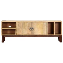 vidaXL TV-Schrank 130 x 30 x 46 cm Massivholz Mango