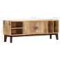 vidaXL TV-Schrank 130 x 30 x 46 cm Massivholz Mango