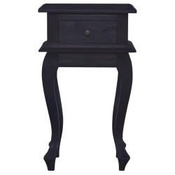 vidaXL Nachttisch Hellschwarzer Kaffee 35x30x60cm Massivholz Mahagoni 